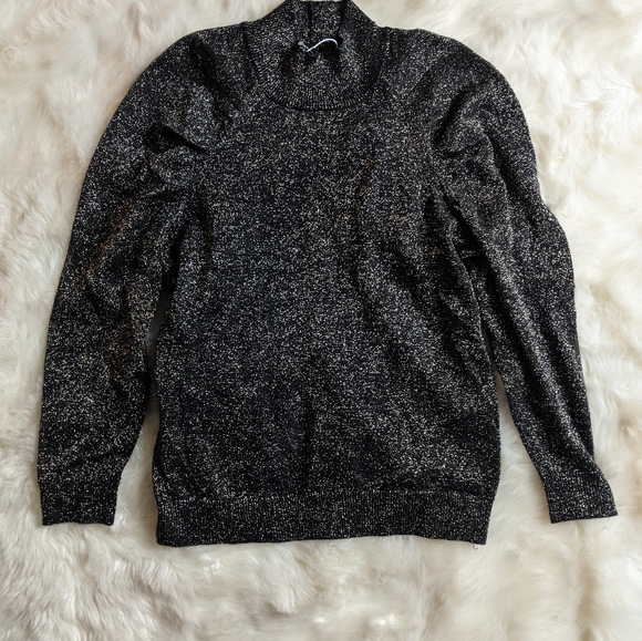 NWT Joie Artima Ruched Sleeve Wool Blend Sweater in Black - Picture 5 of 14